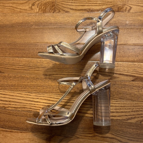 Metallic Rose Gold Heels - Picture 2 of 5